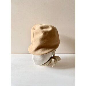 Vintage BARBARA DALE Glenover Henry Pollak Camel Tan Wool Felt Equestrian Hat